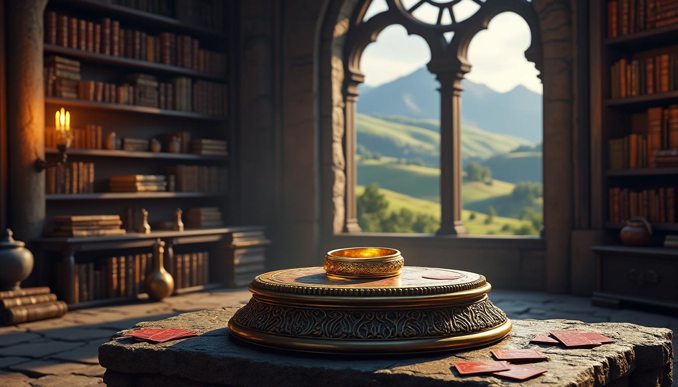 découvrez l'anneau unique du seigneur des anneaux intégré dans l'univers des cartes magic, une fusion épique pour les fans des deux légendes.