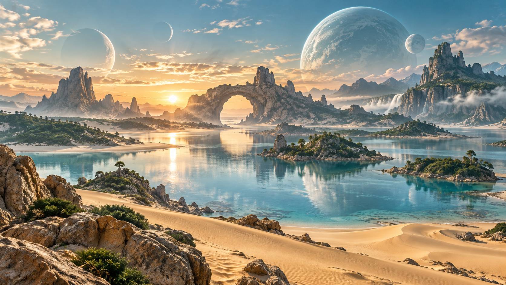 Illustration éditoriale du sujet : Le Cosmere expliqué : la carte des mondes et leurs liens