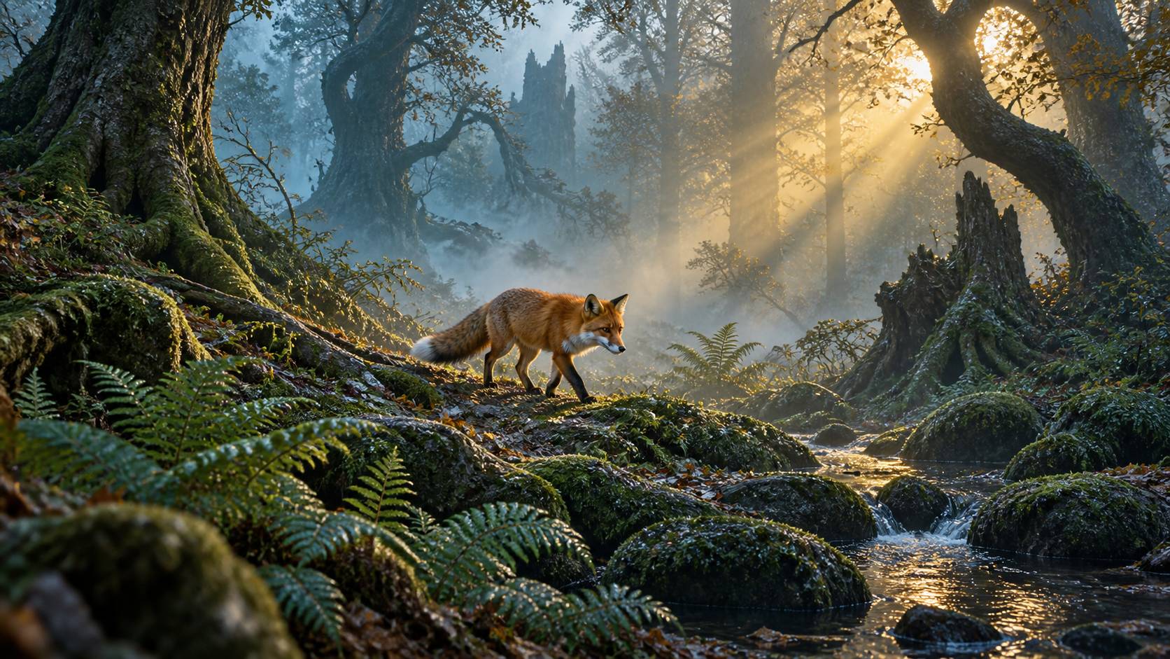 Illustration éditoriale du sujet : Les mystères captivants du renard de Morlange