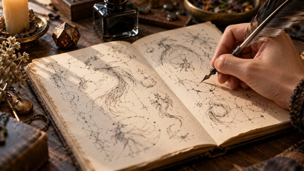 Illustration de détail sur le sujet : Générateur de noms de créatures fantastiques