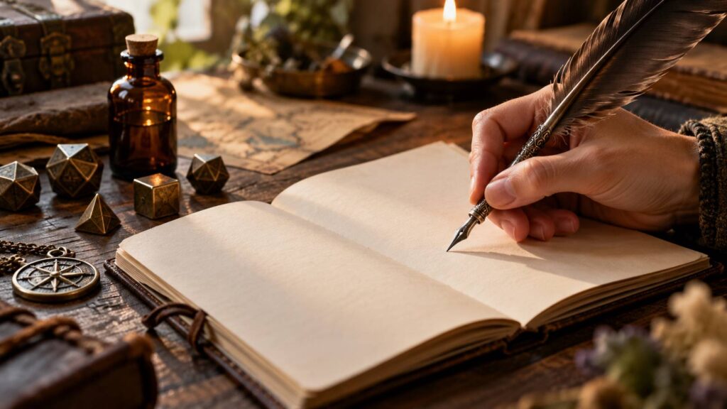 Illustration de détail sur le sujet : Générateur de titres de roman fantasy
